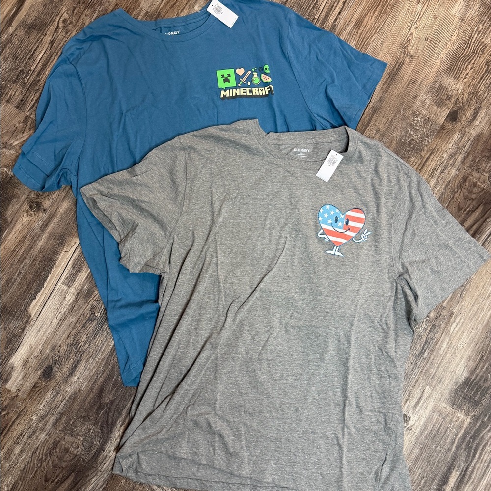 Old Navy Blue and Gray Women’s Size XXL T Shirt Bundle NWT - Picture 2 of 14